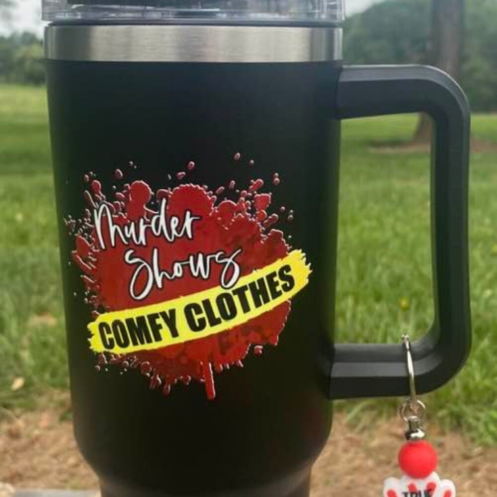 Murder Shows and Comfy Clothes Tumbler Set